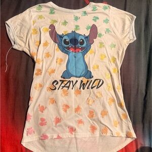 Disney Stay Wild Kids Tee - Blue and White